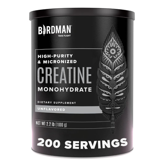 Birdman High-Purity & Micronized Creatine Monohydrate | Creatina monohidrato micronizada 1kg 200 servicios Sin sabor