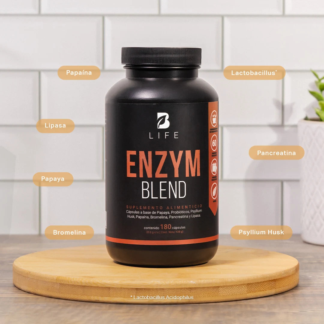 ENZYM BLEND | Enzimas digestivas 180 cápsulas