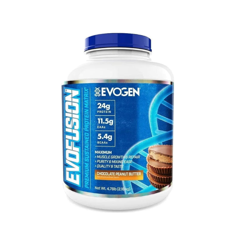 Evofusion 4.5lb | Mezcla de Proteínas de lenta y rápida absorción 52 servicios