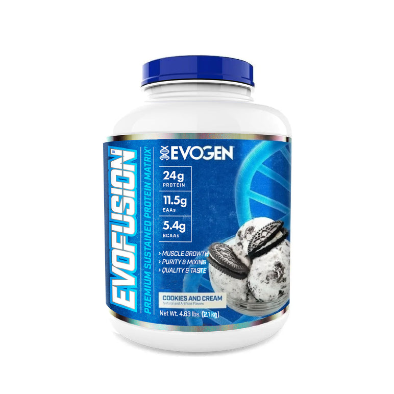 Evofusion 4.5lb | Mezcla de Proteínas de lenta y rápida absorción 52 servicios