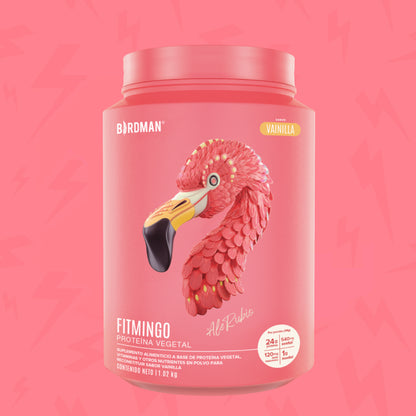 FITMINGO 🦩 1.02kg | Proteína vegana con ácido hialurónico, precursores de colágeno y vitaminas 30 servicios
