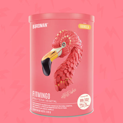 FITMINGO 🦩 510gr | Proteína vegana con ácido hialurónico, precursores de colágeno y vitaminas 15 servicios