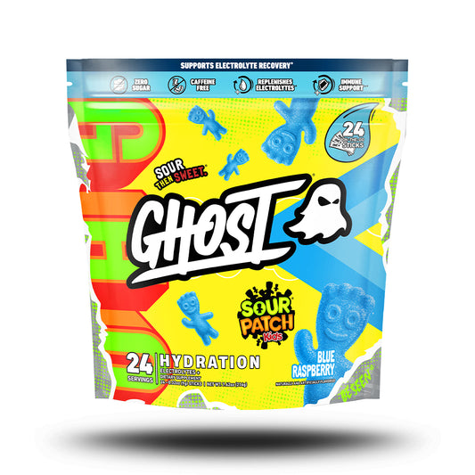 👻 GHOST Hydration Sticks 👻 | Electrolitos, Sal del Himalaya, Taurina, Extractos de Algas y Ginseng Koreano 24 servicios