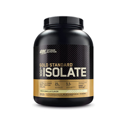 Gold Standard 100% Isolate 5lb | Proteína de suero de leche Hidrolizada (Hydrolyzed Whey) 76 servicios