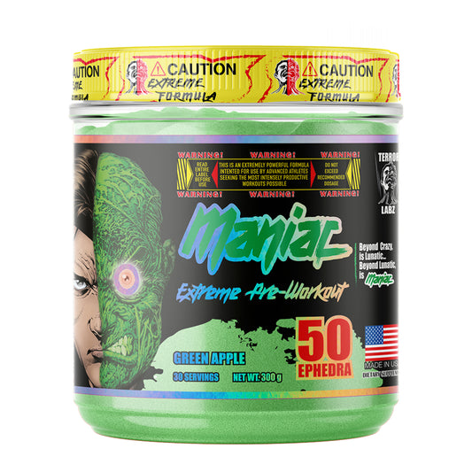 Maniac Extreme Pre-Workout 👹 | Pre-entreno con Ephedra y Sinephrina 30 servicios