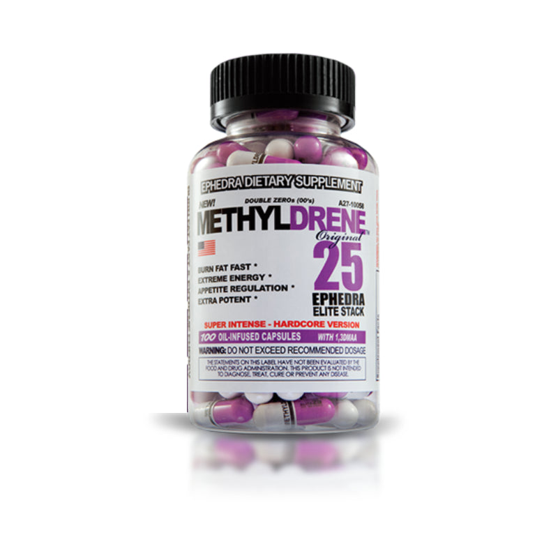 METHYLDRENE ELITE | Quemador con Ephedra y Sinephrina 100 cápsulas
