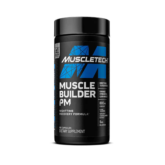 Muscle Builder PM | Melatonina y Ashwagandha 90 cápsulas