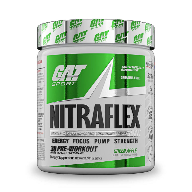 NITRAFLEX | Pre-entreno con precursor de test 30 servicios