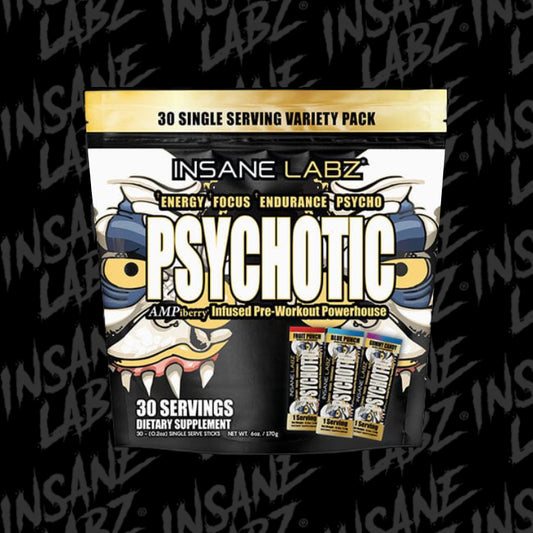 PSYCHOTIC GOLD 🤡🏆 Variety Pack  | Pre-entreno 30 servicios