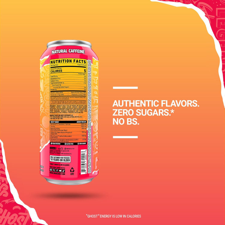 GHOST ENERGY DRINK 👻 | Lata de bebida energética 16oz (473ml)