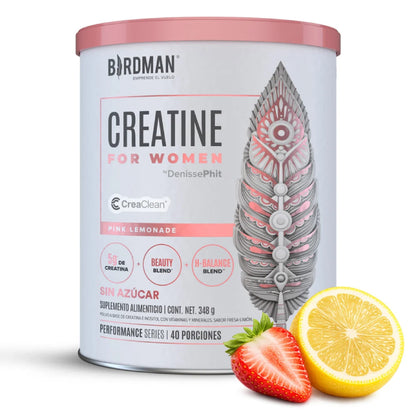 Creatine For Women | Creatina, Inositol, Ácido hialurónico y Vitaminas 40 servicios