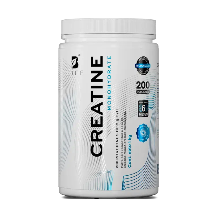 CREATINE MONOHYDRATE | Creatina monohidrato micronizada 1kg 200 servicios