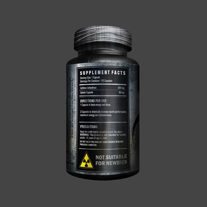 CAFFEINE XTREME | Cafeína Anhidra 200mg 110 cápsulas