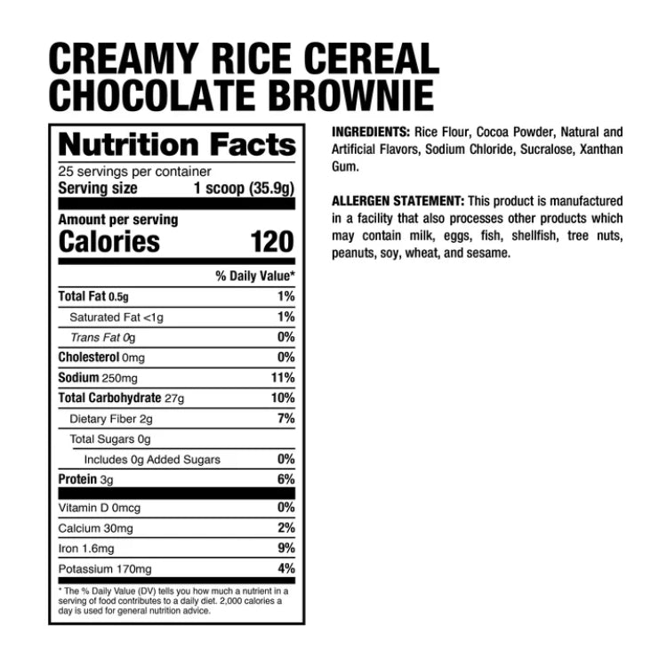 Creamy Rice Cereal | Harina de arroz 25 servicios