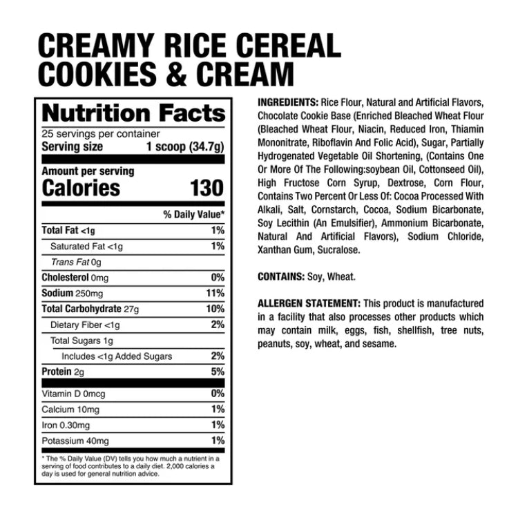 Creamy Rice Cereal | Harina de arroz 25 servicios