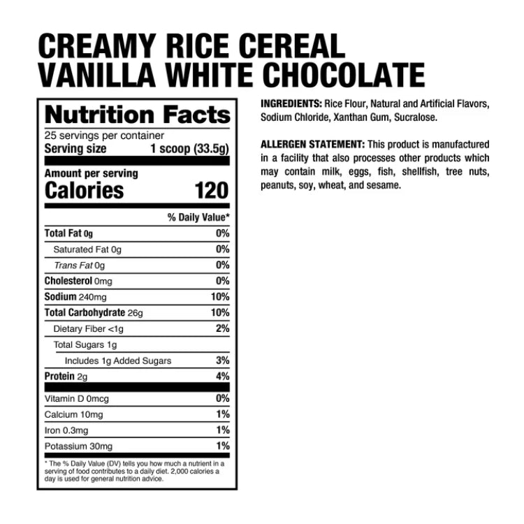 Creamy Rice Cereal | Harina de arroz 25 servicios