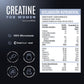 Creatine For Women | Creatina, Inositol, Ácido hialurónico y Vitaminas 40 servicios