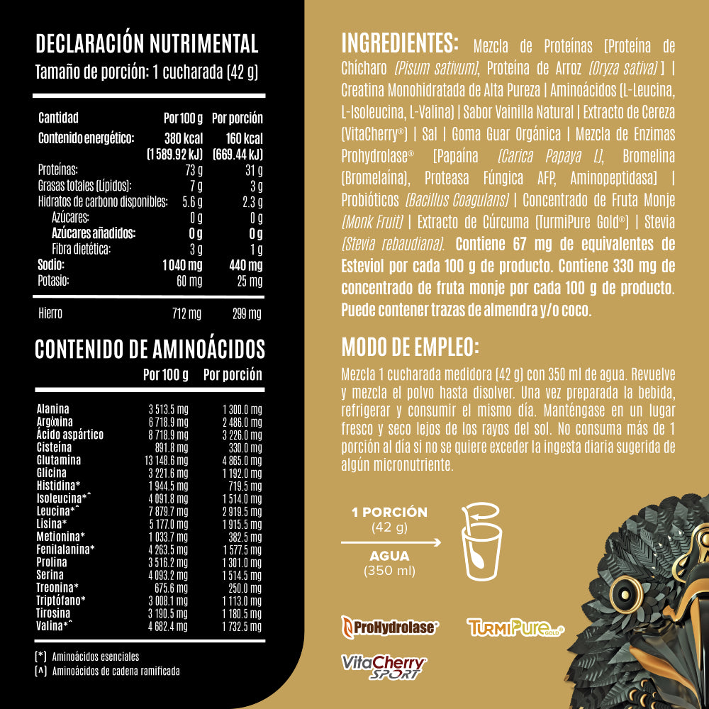 FALCON PERFORMANCE 🦅 1.9kg | Proteína vegana con creatina 50 servicios