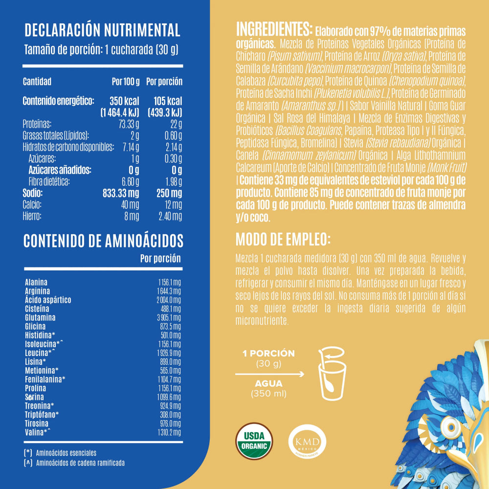 FALCON PROTEIN 🐦 1.17kg | Proteína vegana 39 servicios