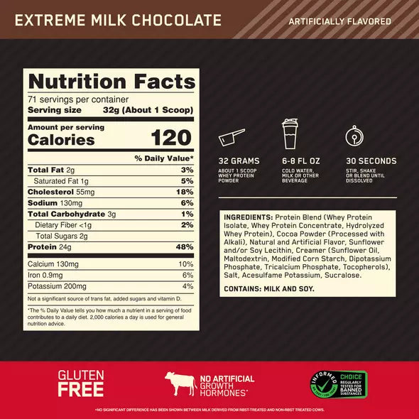 Gold Standard 100% Whey 5lb | Proteína de suero de leche (Whey Protein) 68-74 servicios