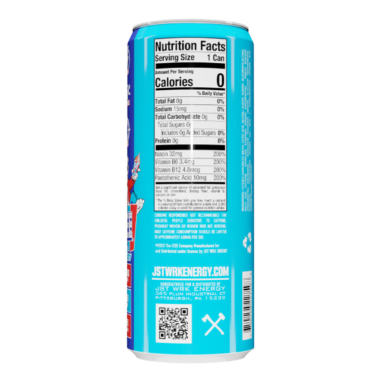 JST WRK Energy | Lata de bebida energética 12oz (355ml)