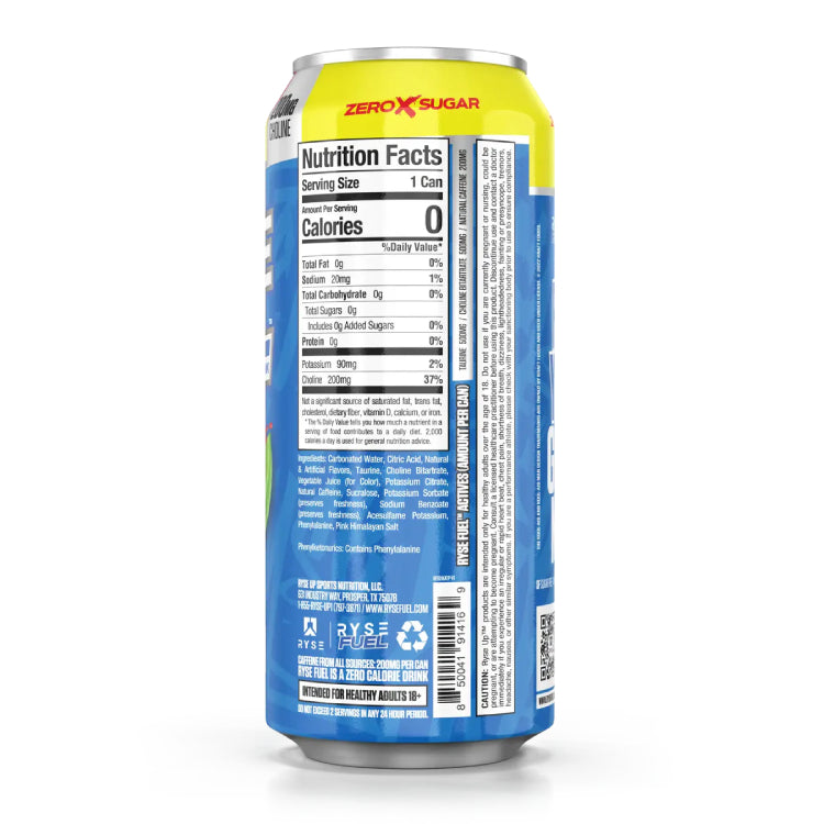 RYSE FUEL Energy Drink | Lata de bebida energética 16oz (473ml)