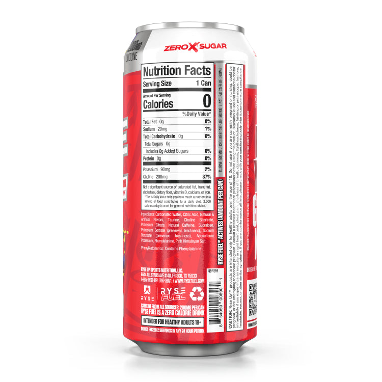 RYSE FUEL Energy Drink | Lata de bebida energética 16oz (473ml)