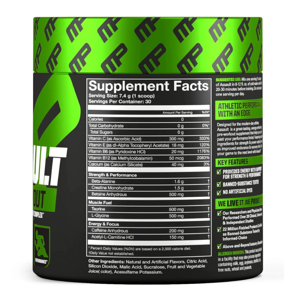 ASSAULT Pre-workout | Pre-entreno 30 servicios