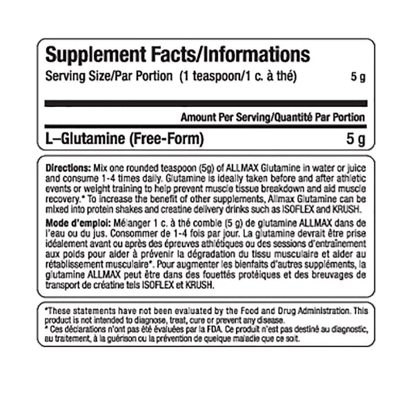 GLUTAMINE | Glutamina 1kg 200 servicios