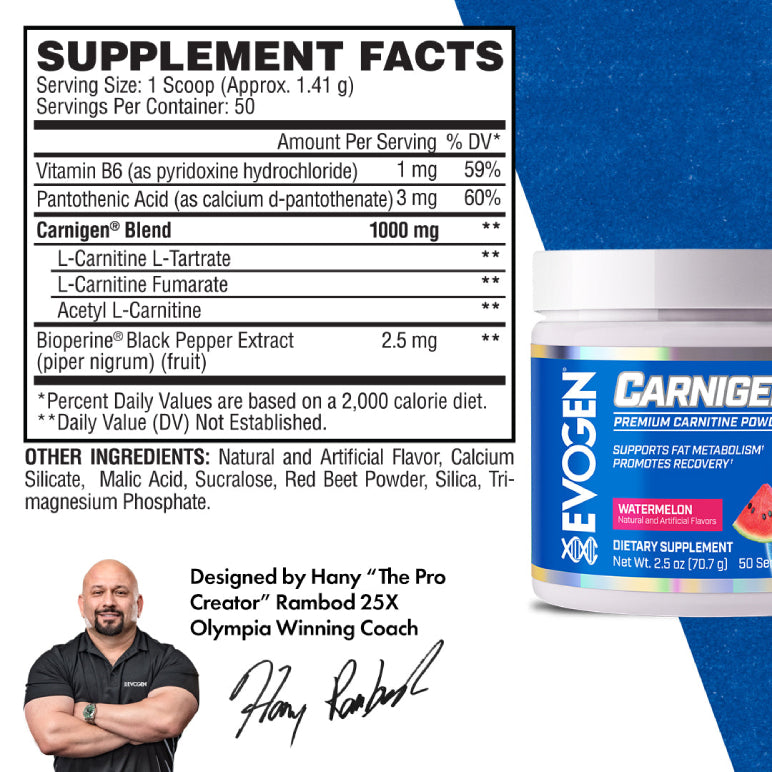 Carnigen | Mix de 3 tipos de Carnitinas 50 servicios