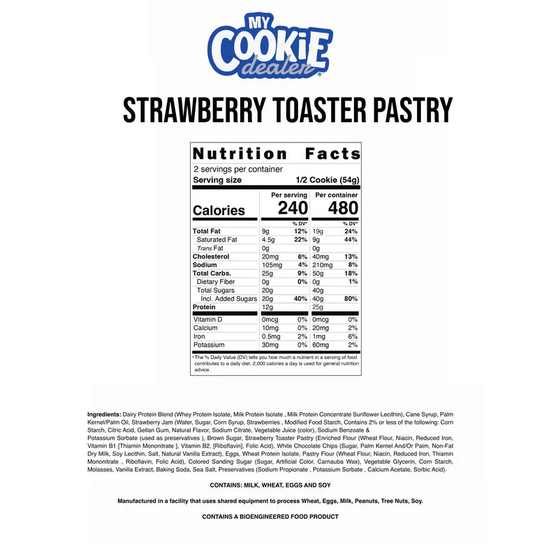 MY COOKIE dealer PROTEIN COOKIE | 12 Pack de galletas de proteínas 113gr
