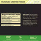 Micronized Creatine Powder | Creatina monohidrato micronizada 600gr 120 servicios