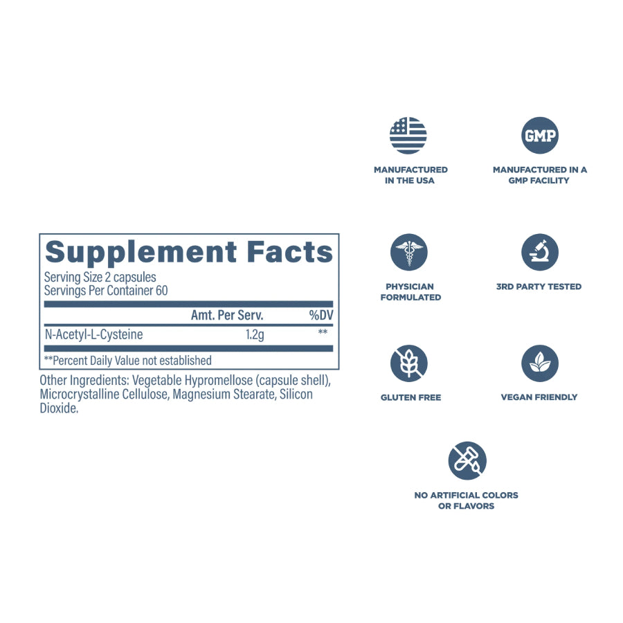 NAC | NAC 600mg 60 cápsulas