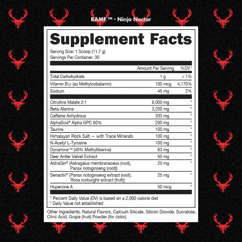 𝗕𝗔𝗠𝗙 🦌 | Pre-entreno con nootrópicos 30 servicios