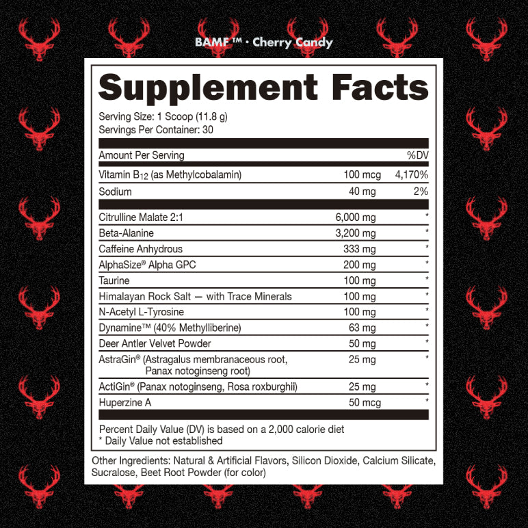 𝗕𝗔𝗠𝗙 🦌 | Pre-entreno con nootrópicos 30 servicios