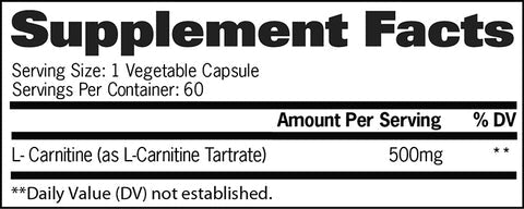 L-Carnitine | Carnitina 500mg 60 cápsulas