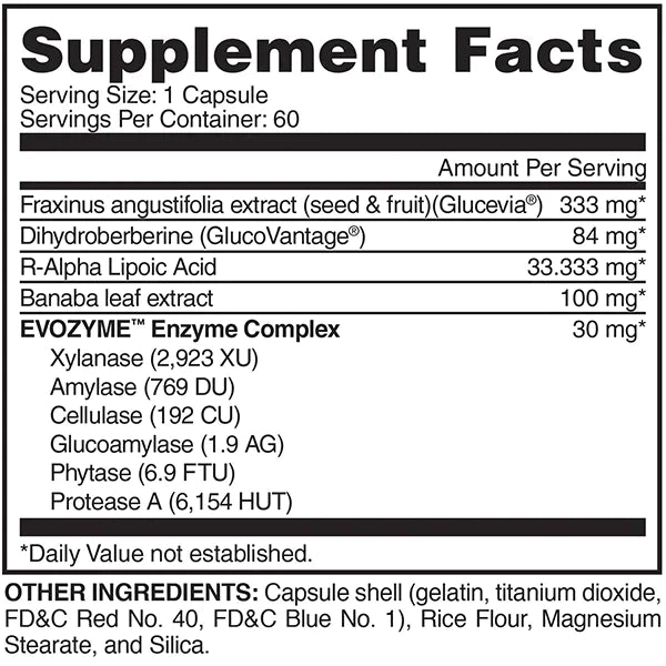 EVOLOG | Bloqueador de carbohidratos y Enzimas digestivas 60 cápsulas