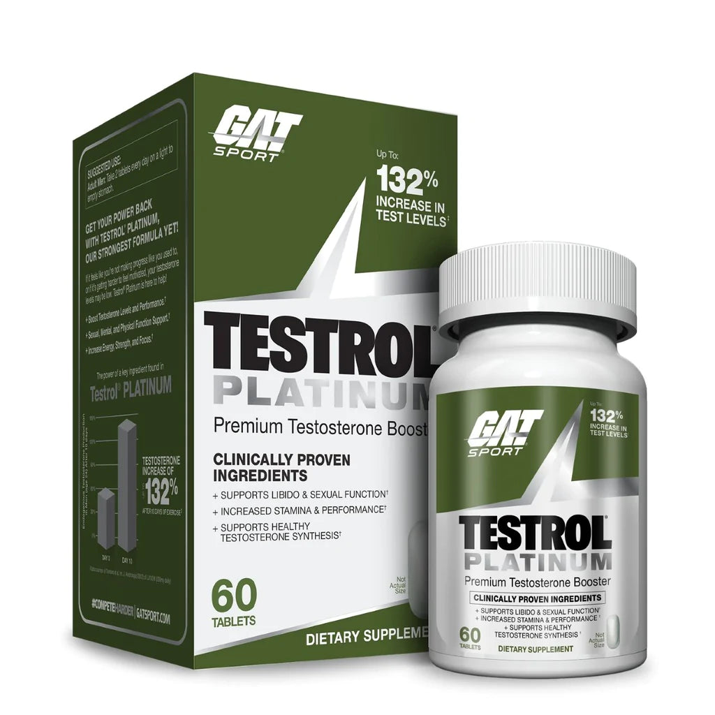 TESTROL® PLATINUM | Precursor de test 60 tabletas 30 servicios